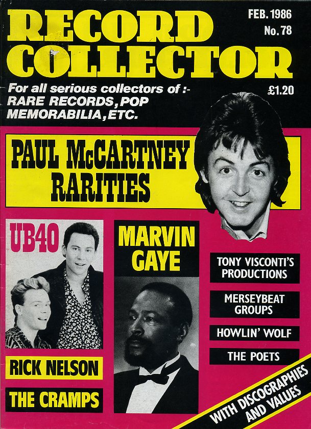 RECORD COLLECTOR  No.78  - Feb.1986